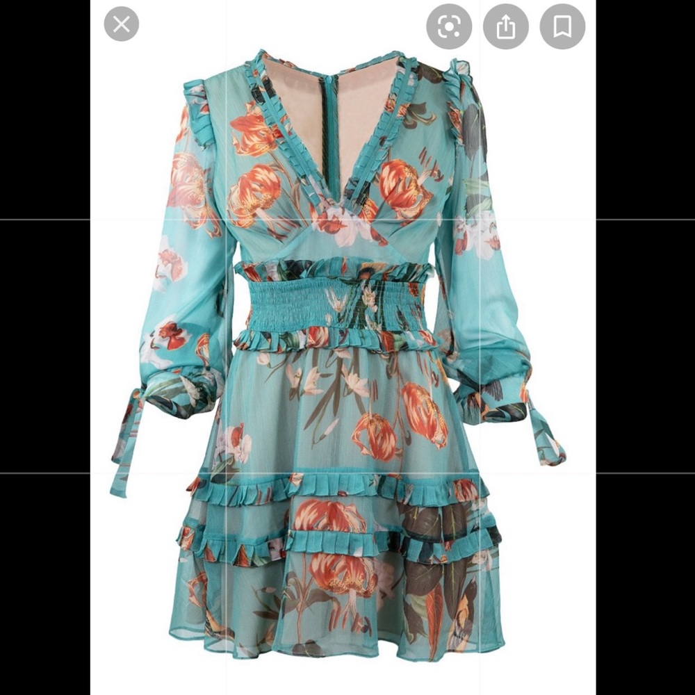 PatBo Carolina Ruffled Mini Dress
